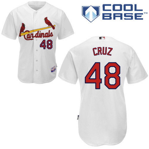 Tony Cruz #48 MLB Jersey-St Louis Cardinals Men's Authentic Home White Cool Base Baseball Jersey